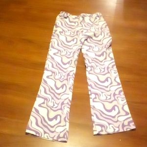 🔴20%🔴 OFF! Nice  purple and white wavy pants,play pants!!